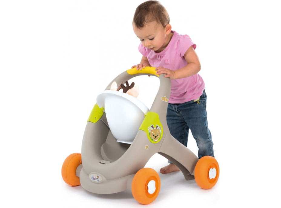 SMOBY Chodítko Minikiss 3v1 zvířátko