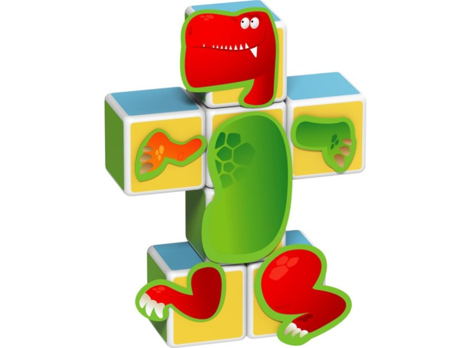 GEOMAG Magnetické kostky Magicube Dinosauři