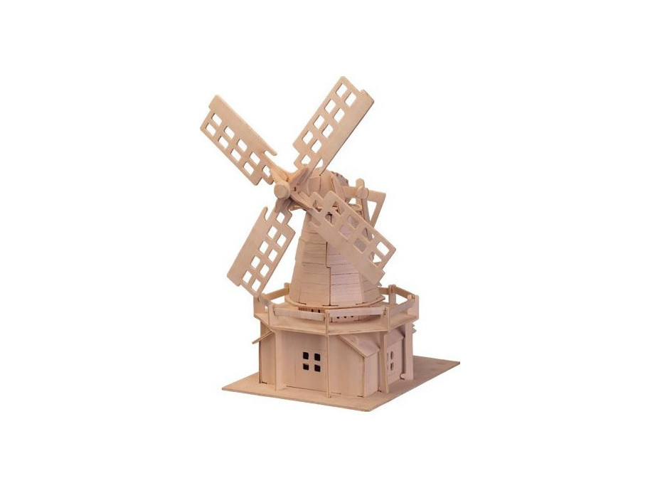 WOODEN TOY , WCK 3D puzzle Holandský větrný mlýn