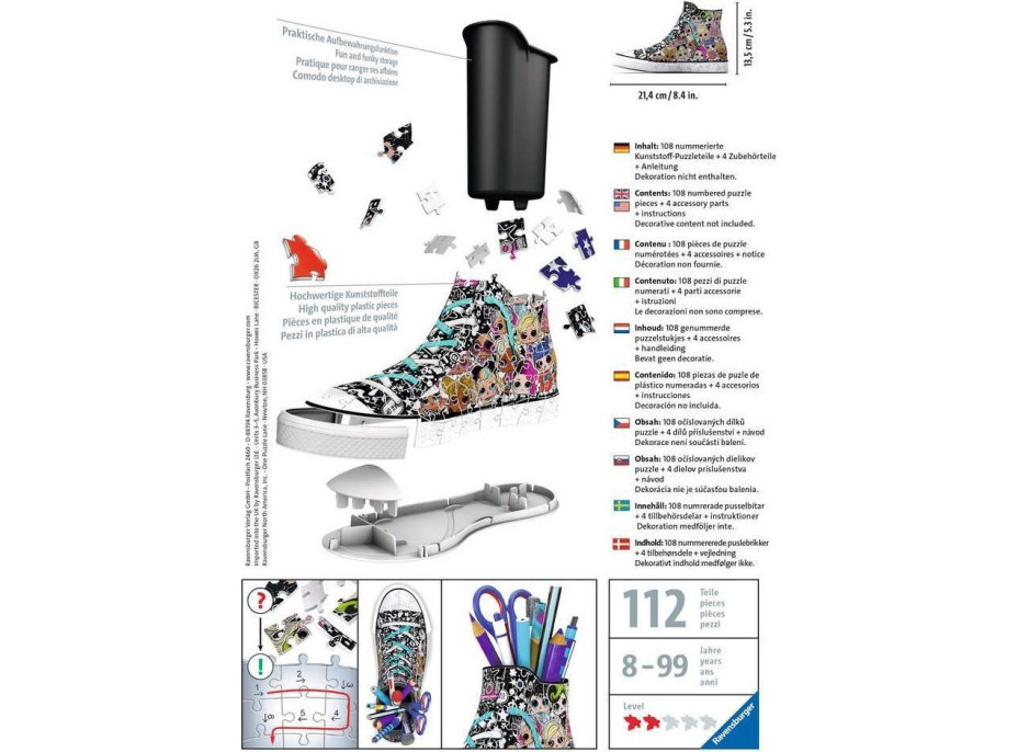 RAVENSBURGER 3D puzzle kecka L.O.L. Surprise! 108 dílků