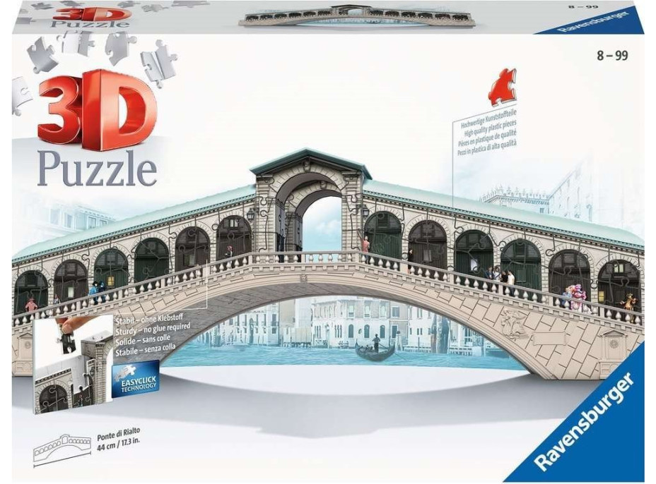 RAVENSBURGER 3D puzzle Most Ponte di Rialto 216 dílků