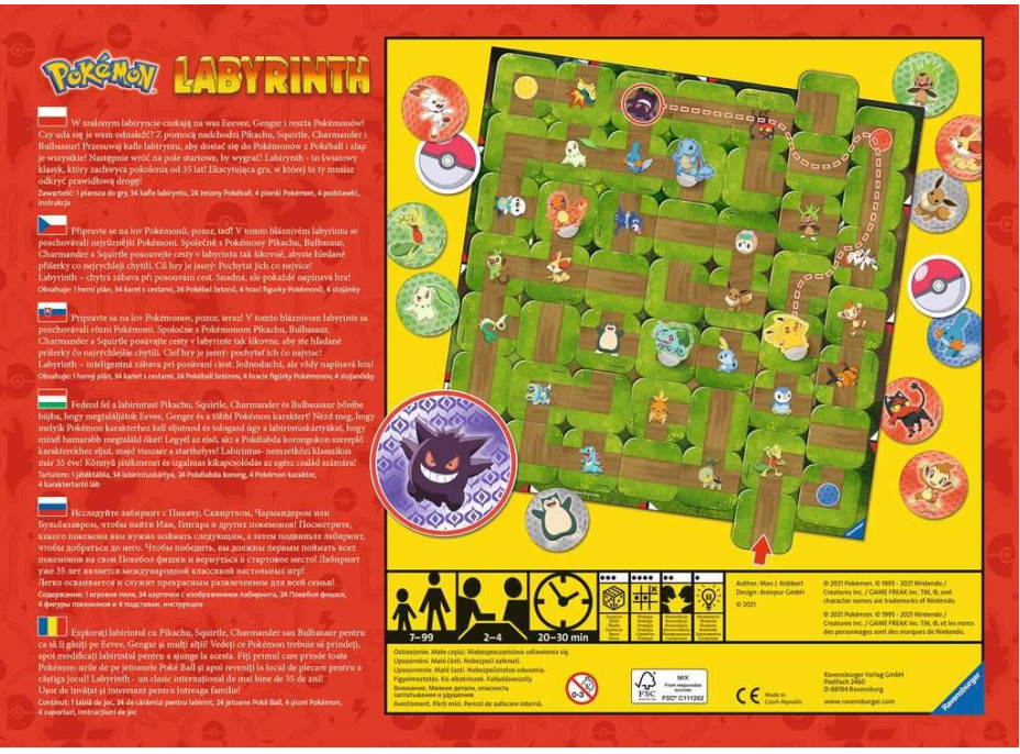 RAVENSBURGER Labyrint Pokémon