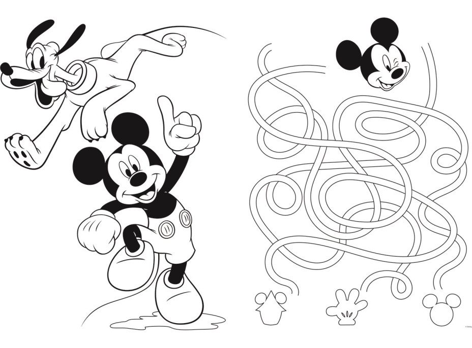 TREFL Oboustranné puzzle Mickeyho klubík SUPER MAXI 24 dílků