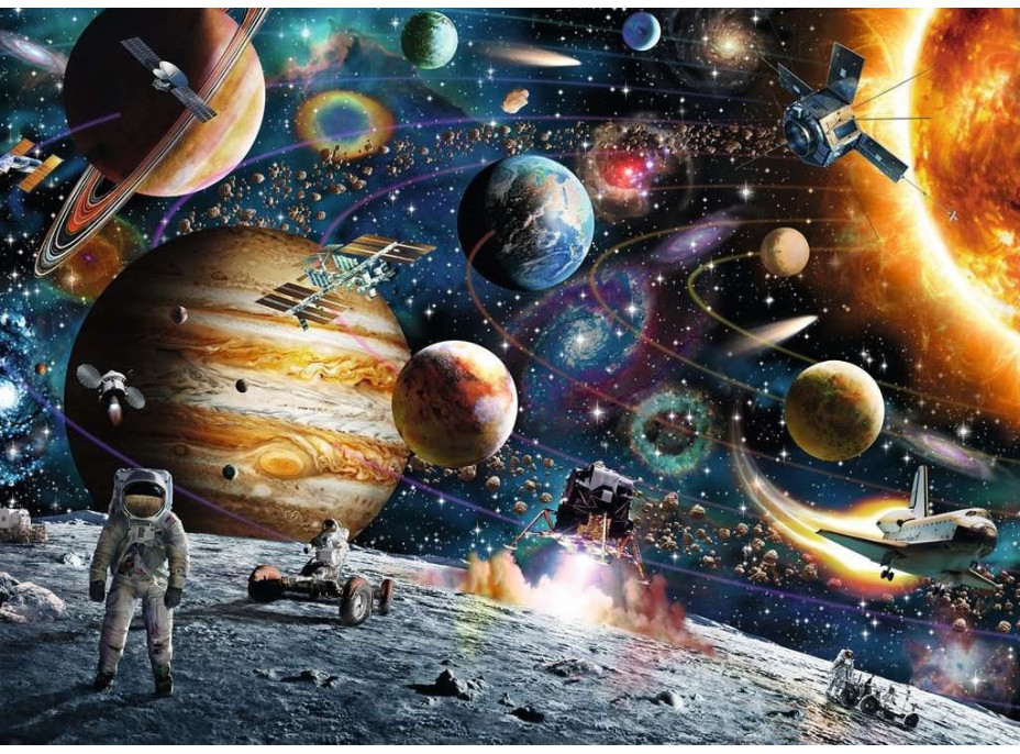 RAVENSBURGER Puzzle Astronaut ve vesmíru 60 dílků