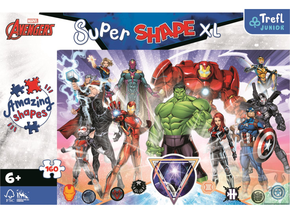 TREFL Puzzle Super Shape XL Avengers 160 dílků