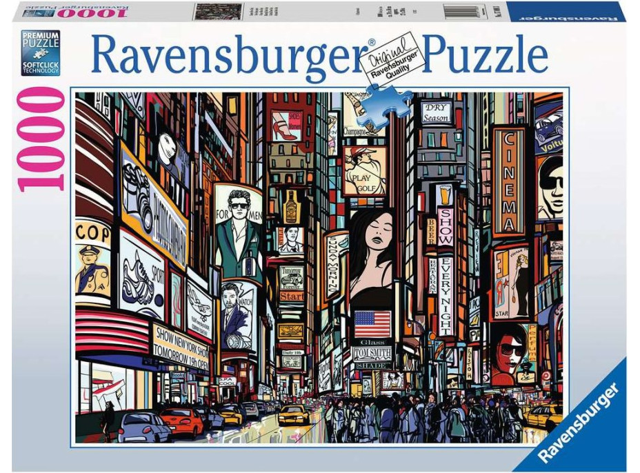 RAVENSBURGER Puzzle Barevný New York 1000 dílků