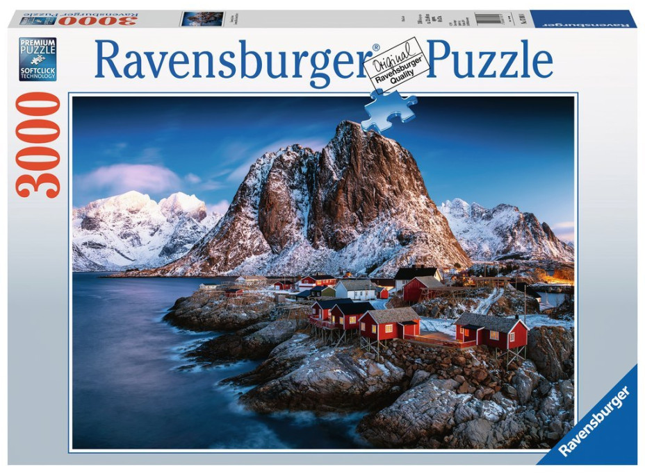 RAVENSBURGER Puzzle Hamnoy, Lofoty 3000 dílků