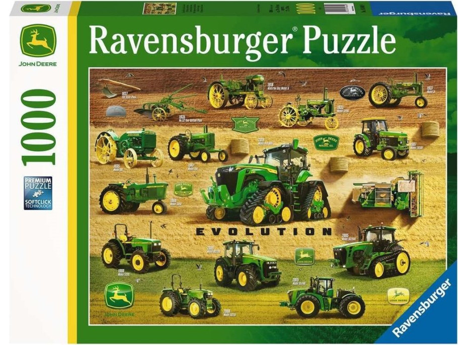 RAVENSBURGER Puzzle John Deere: Evoluce 1000 dílků