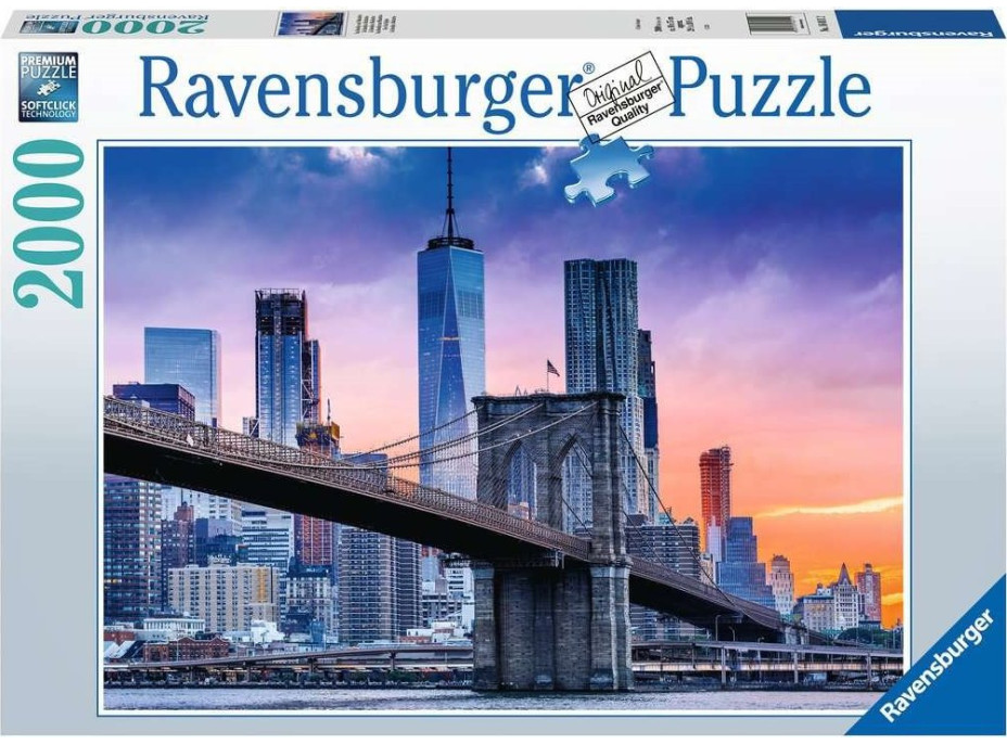 RAVENSBURGER Puzzle Newyorské mrakodrapy 2000 dílků