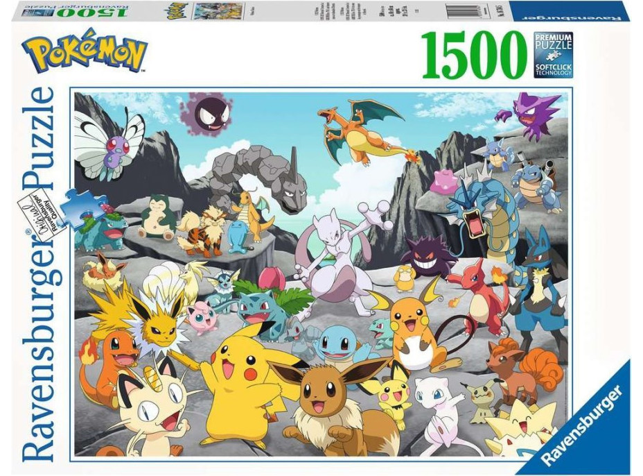 RAVENSBURGER Puzzle Pokémon 1500 dílků