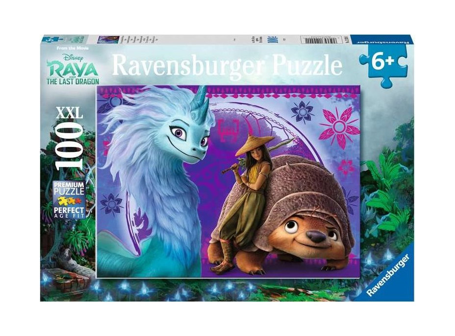 RAVENSBURGER Puzzle Raya a drak XXL 100 dílků
