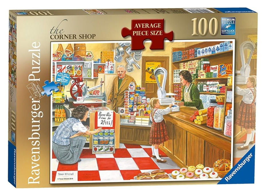 RAVENSBURGER Puzzle Obchod na rohu ulice 100 dílků