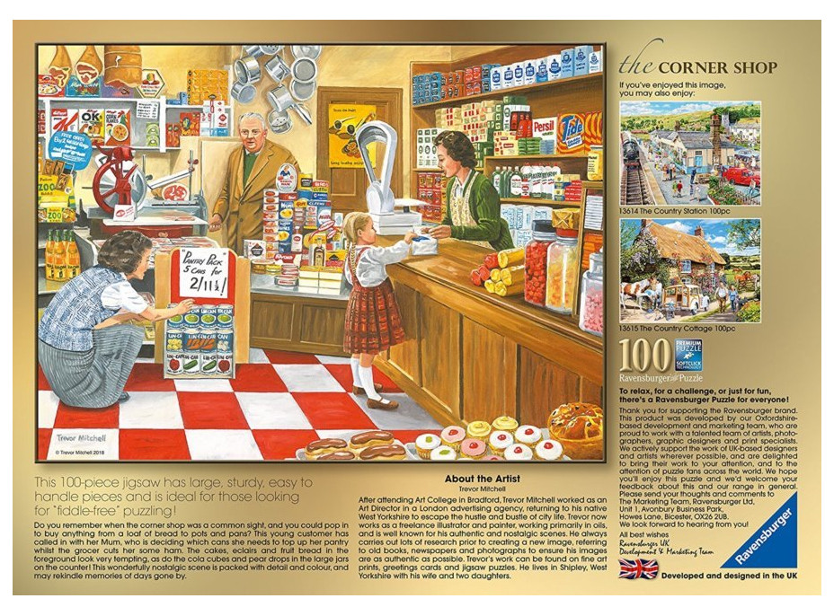 RAVENSBURGER Puzzle Obchod na rohu ulice 100 dílků