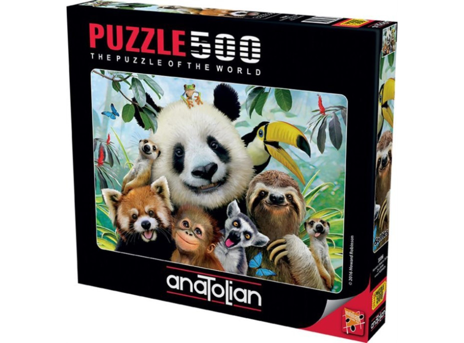 ANATOLIAN Puzzle Selfie zvířátek ze zoo 500 dílků