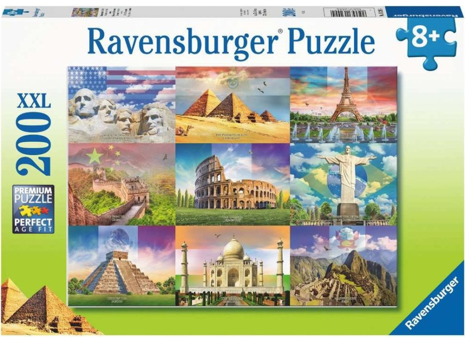 RAVENSBURGER Puzzle Světové památky XXL 200 dílků