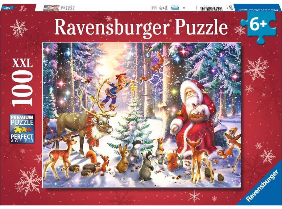 RAVENSBURGER Puzzle Vánoce v lese XXL 100 dílků