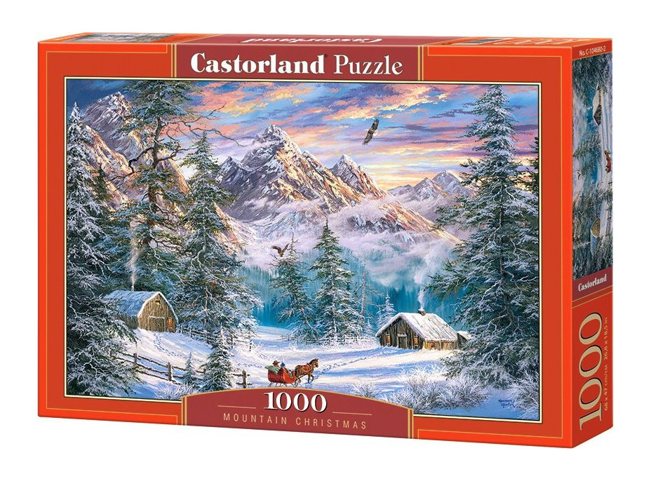 CASTORLAND Puzzle Vánoce na horách 1000 dílků