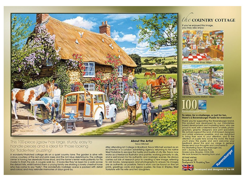 RAVENSBURGER Puzzle Venkovská chalupa 100 dílků