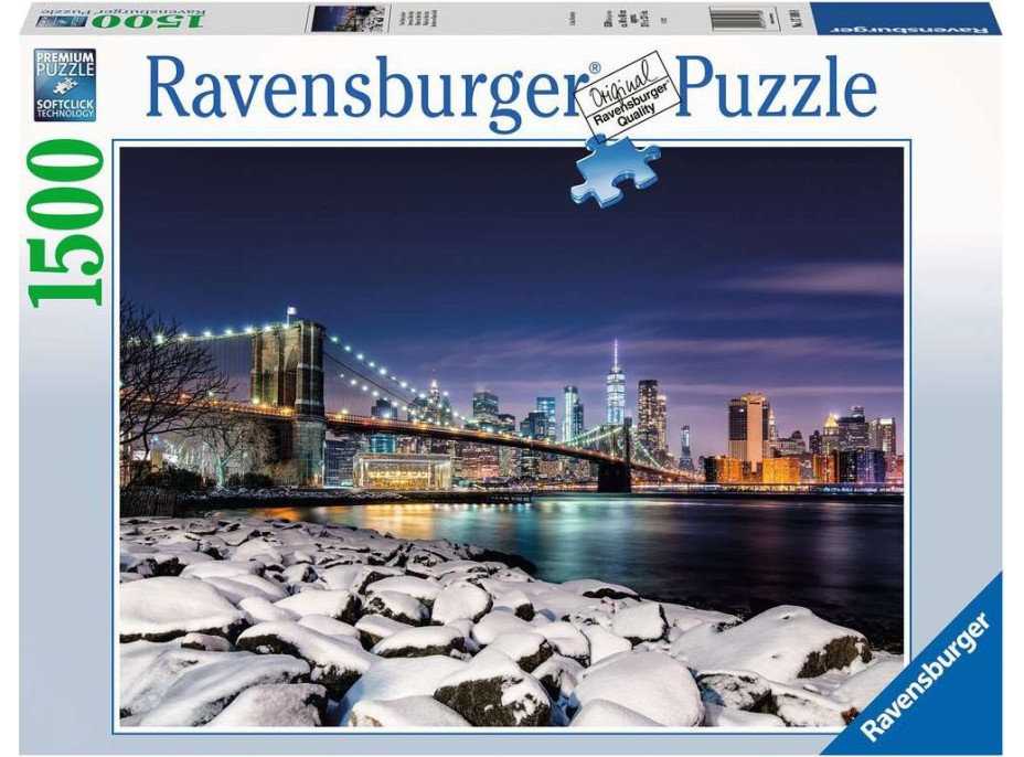 RAVENSBURGER Puzzle Zima v New Yorku 1500 dílků