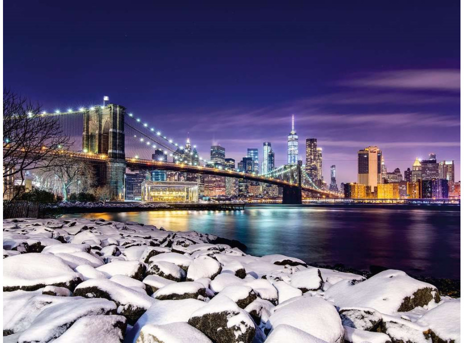 RAVENSBURGER Puzzle Zima v New Yorku 1500 dílků
