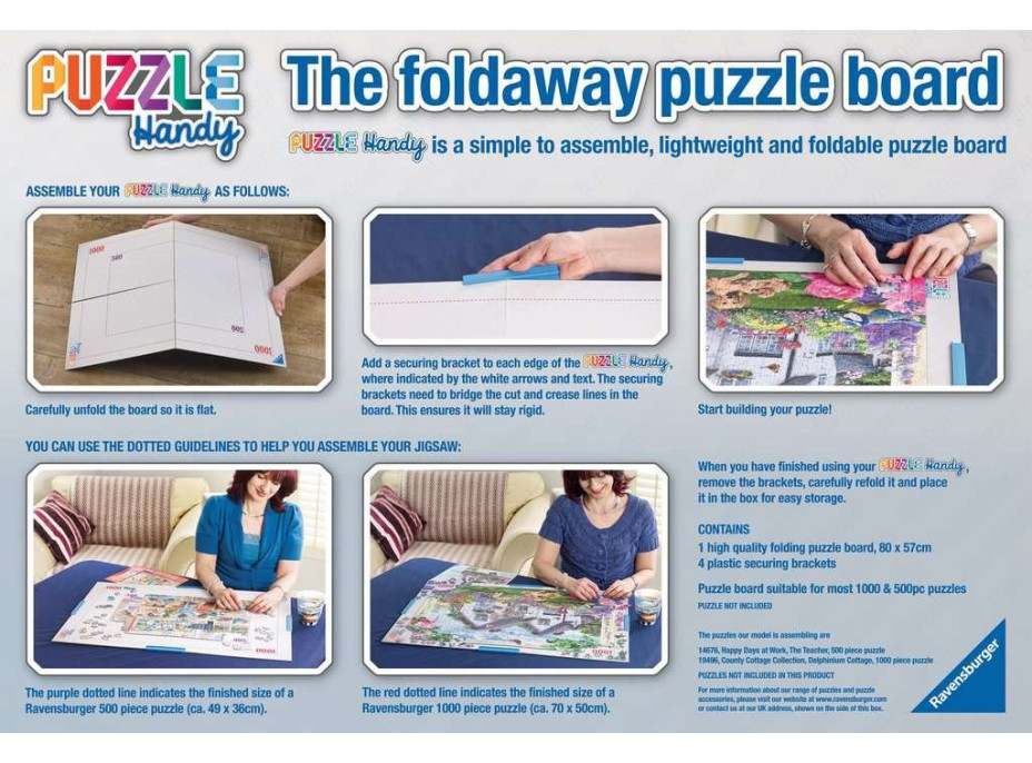 RAVENSBURGER Skládací podložka Puzzle Handy 1000 dílků
