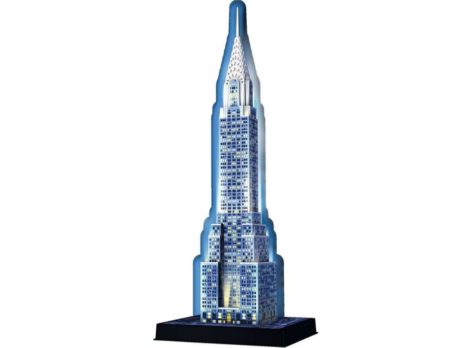 RAVENSBURGER Svítící 3D puzzle Noční edice Chrysler Building 216 dílků