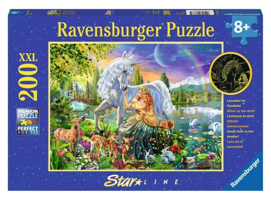 RAVENSBURGER Svítící puzzle Magická krása XXL 200 dílků