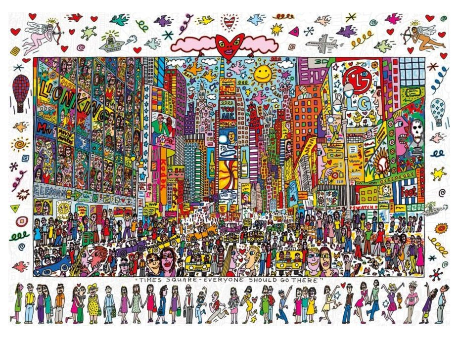 RAVENSBURGER Puzzle Times Square - Everyone should go there 1000 dílků