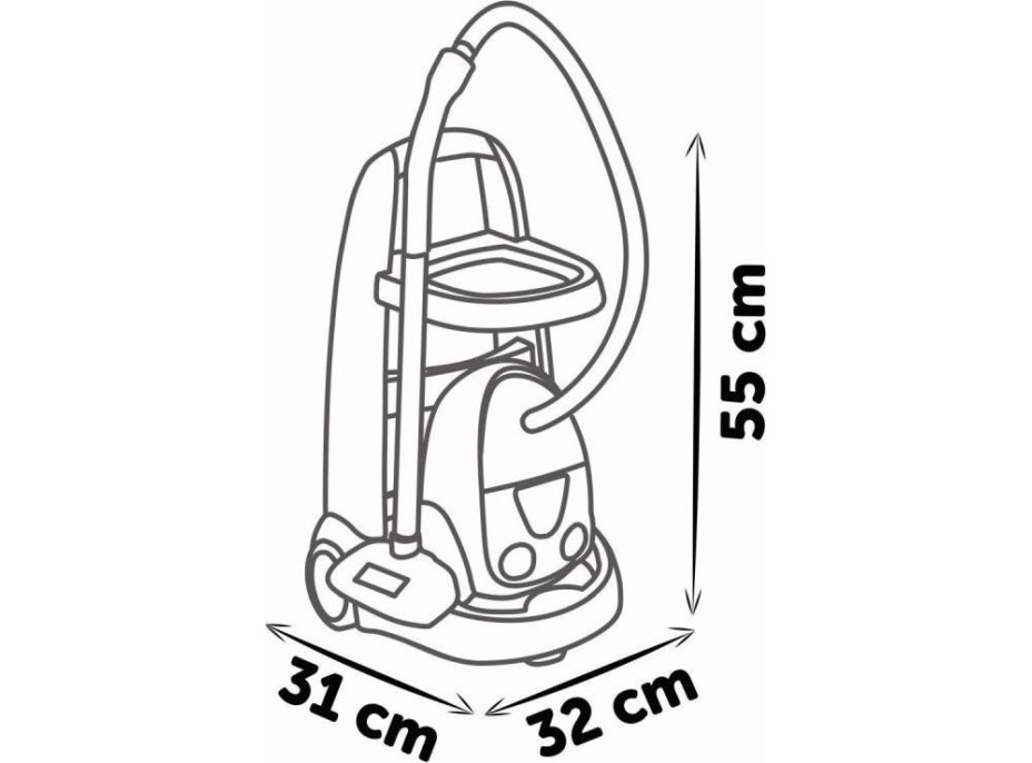 SMOBY Vozík pro malou uklízečku s vysavačem