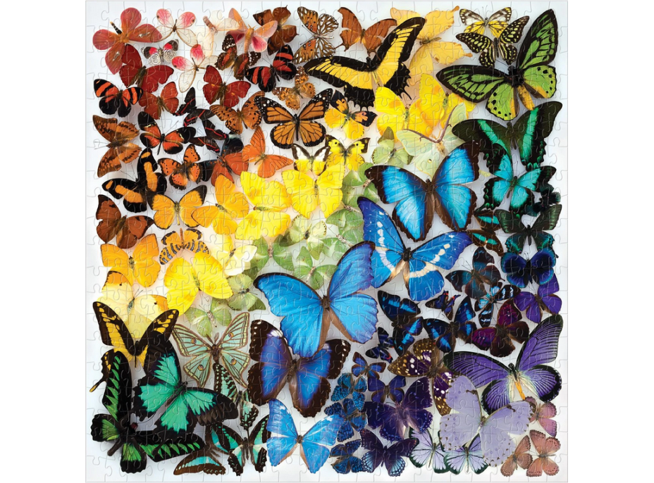GALISON Čtvercové puzzle Duhoví motýli 500 dílků