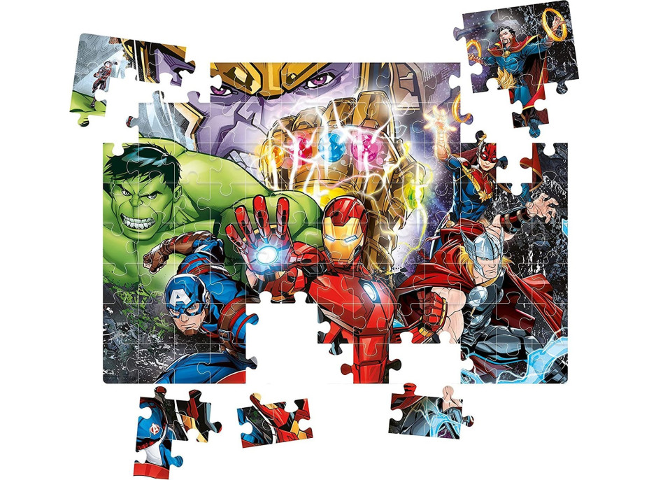 CLEMENTONI Brilliant puzzle Marvel: Avengers 104 dílků
