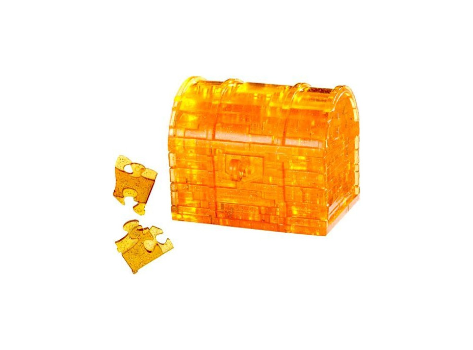 HCM KINZEL 3D Crystal puzzle Pokladnička truhla s klíčem 52 dílků
