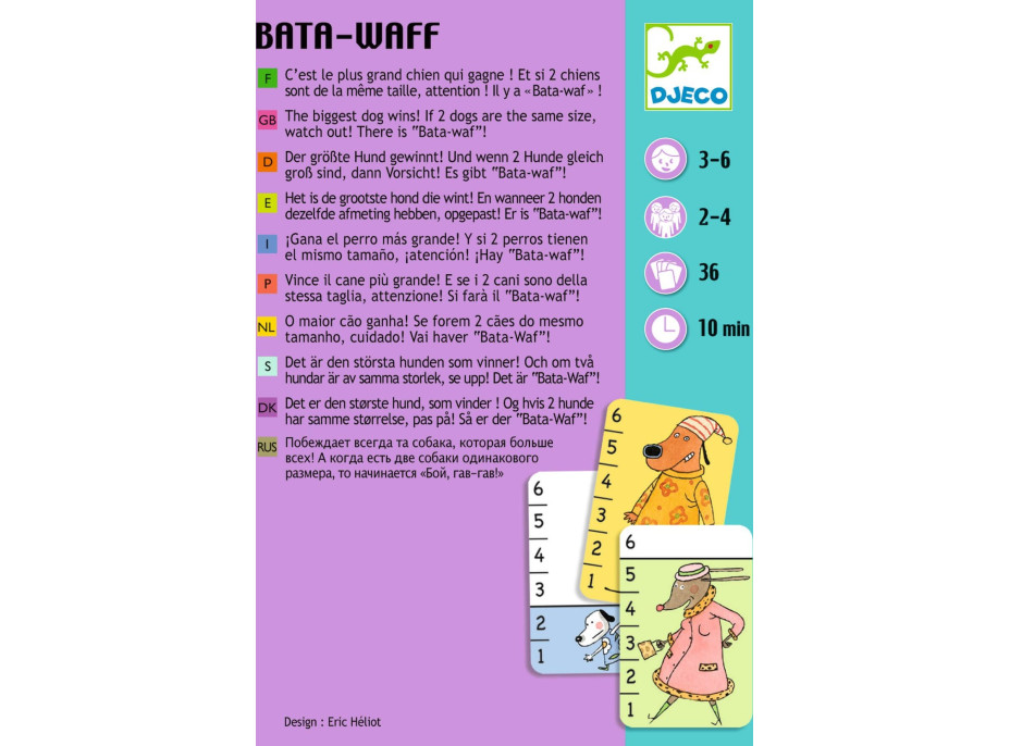 DJECO Karetní hra pro děti Bata-Waf