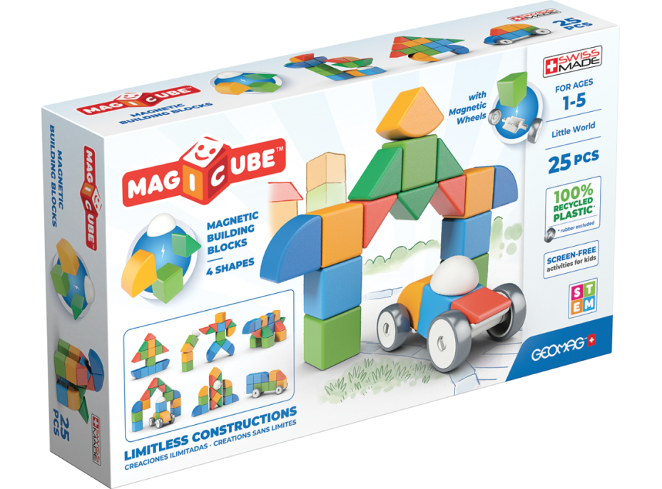 GEOMAG Magnetické kostky Magicube Shapes 25 kostek