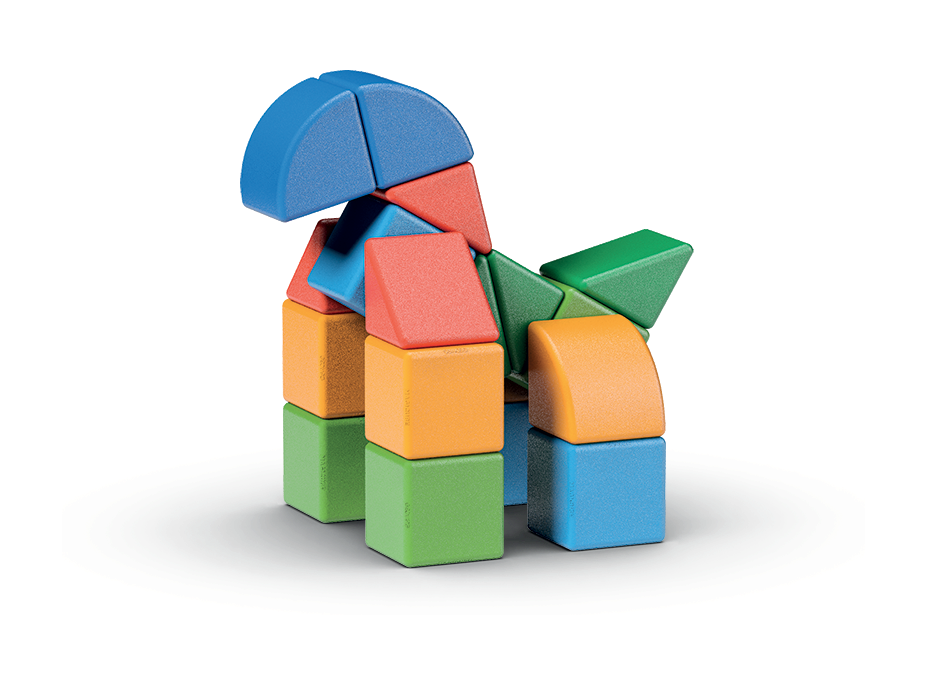 GEOMAG Magnetické kostky Magicube Shapes 25 kostek