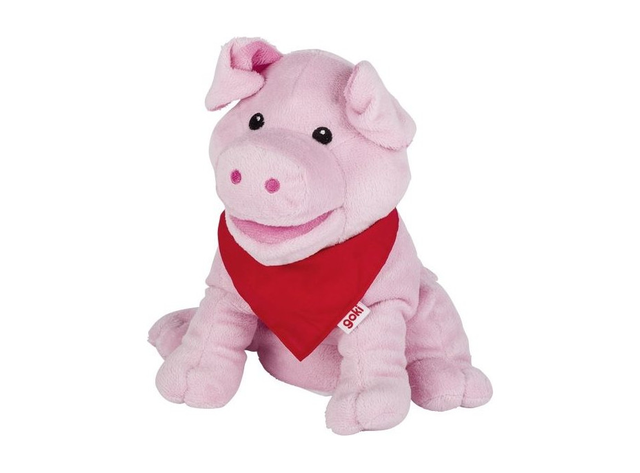 GOKI Maňásek prasátko Snelly 23 cm