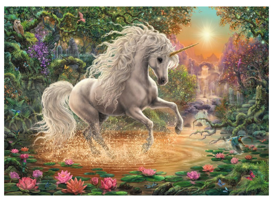 RAVENSBURGER Puzzle Mystický jednorožec 1000 dílků