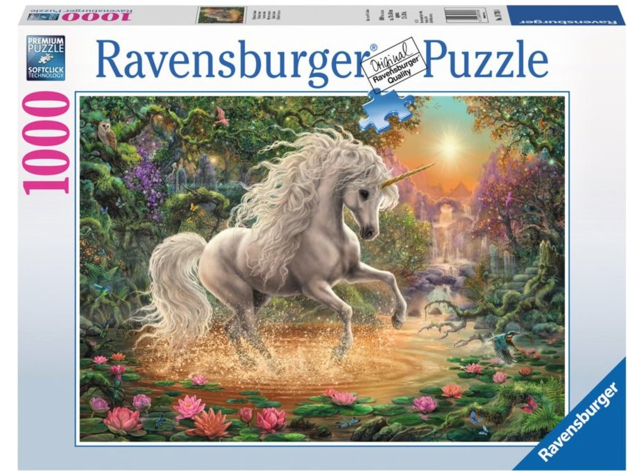 RAVENSBURGER Puzzle Mystický jednorožec 1000 dílků