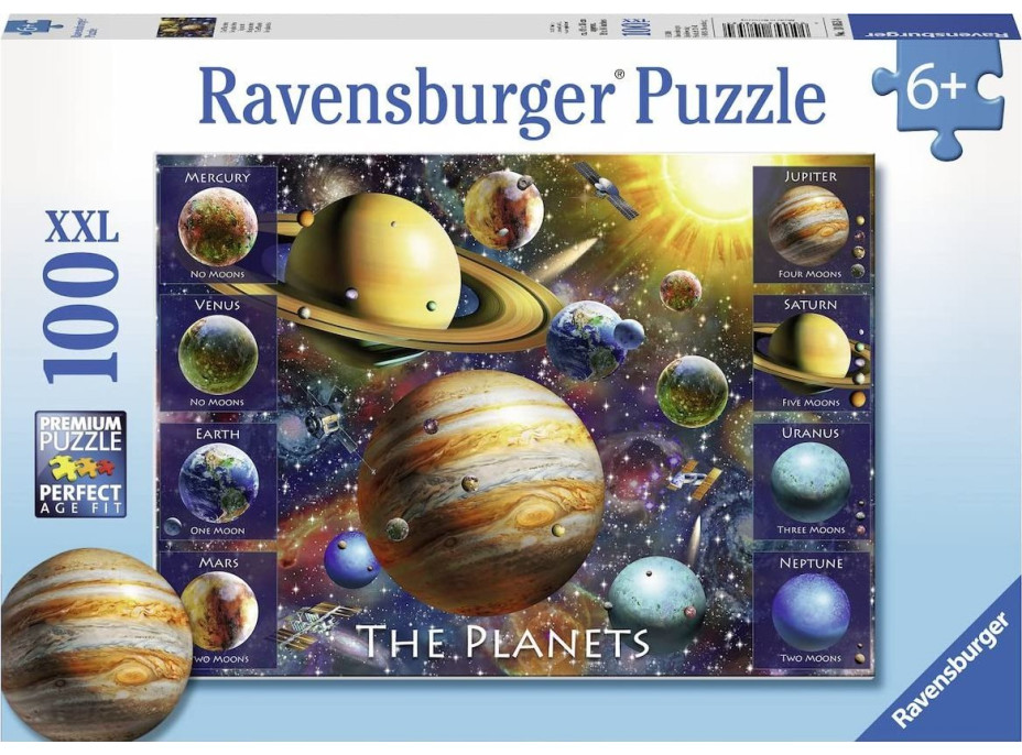 RAVENSBURGER Puzzle Planety XXL 100 dílků
