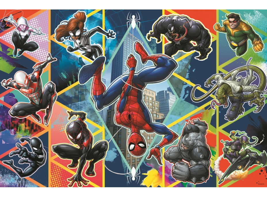 TREFL Puzzle Super Shape XL Spiderman: Přidej se 160 dílků