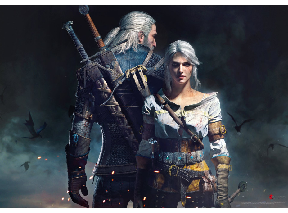 GOOD LOOT Puzzle Witcher - Geralt & Ciri 1000 dílků