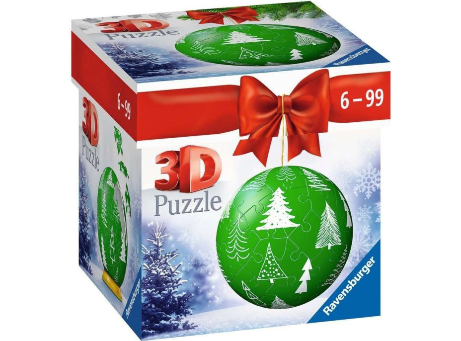 RAVENSBURGER Puzzleball Vánoční stromečky 56 dílků