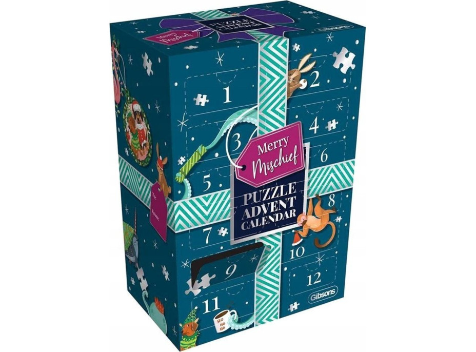 GIBSONS Puzzle Adventní kalendář na 24 dní: Veselé rošťárny 1260 dílků