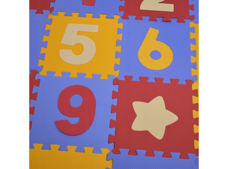 Matadi Pěnové puzzle Číslice a tvary (28x28)
