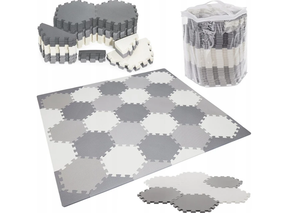 Matadi Pěnové puzzle Hexagon s okraji
