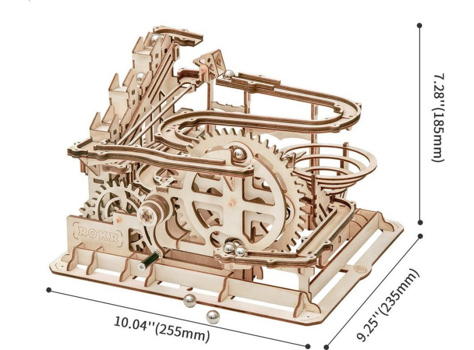 ROBOTIME Rokr 3D dřevěné puzzle Kuličková dráha: Parkour 254 dílků