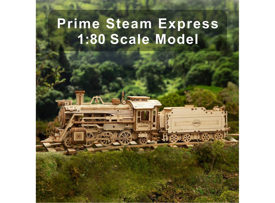 ROBOTIME Rokr 3D dřevěné puzzle Prime Steam Express 308 dílků