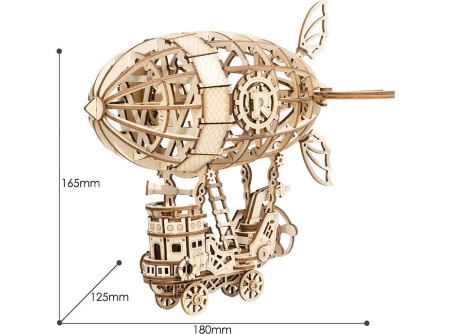 ROBOTIME Rolife 3D dřevěné puzzle Vzducholoď 176 dílků