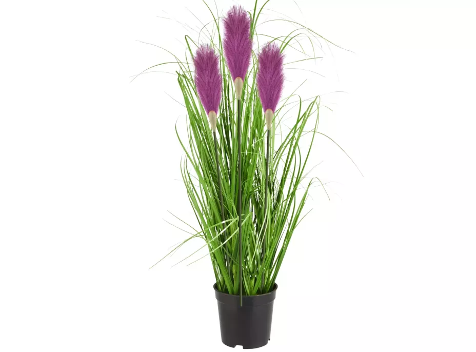 Umělá tráva pampová - 70 cm - fialová