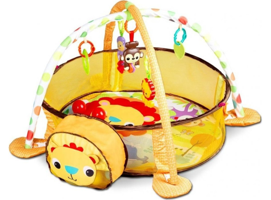 ECOTOYS Hrací deka s ohrádkou Lev